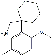 [1-(2-methoxy-5-methylphenyl)cyclohexyl]methanamine Struktur