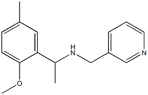 [1-(2-methoxy-5-methylphenyl)ethyl](pyridin-3-ylmethyl)amine Struktur