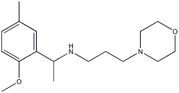 [1-(2-methoxy-5-methylphenyl)ethyl][3-(morpholin-4-yl)propyl]amine Struktur