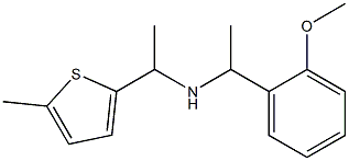 [1-(2-methoxyphenyl)ethyl][1-(5-methylthiophen-2-yl)ethyl]amine Struktur