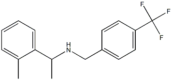 [1-(2-methylphenyl)ethyl]({[4-(trifluoromethyl)phenyl]methyl})amine Struktur