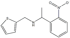 [1-(2-nitrophenyl)ethyl](thiophen-2-ylmethyl)amine Struktur