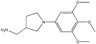 [1-(3,4,5-trimethoxyphenyl)pyrrolidin-3-yl]methylamine Struktur