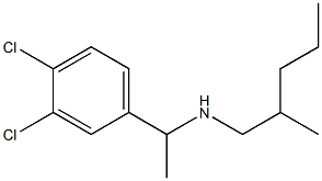 [1-(3,4-dichlorophenyl)ethyl](2-methylpentyl)amine Struktur