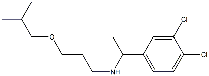 [1-(3,4-dichlorophenyl)ethyl][3-(2-methylpropoxy)propyl]amine Struktur