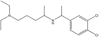 [1-(3,4-dichlorophenyl)ethyl][5-(diethylamino)pentan-2-yl]amine Struktur