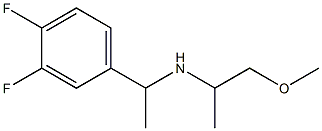 [1-(3,4-difluorophenyl)ethyl](1-methoxypropan-2-yl)amine Struktur