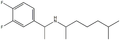 [1-(3,4-difluorophenyl)ethyl](6-methylheptan-2-yl)amine Struktur