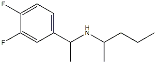 [1-(3,4-difluorophenyl)ethyl](pentan-2-yl)amine Struktur