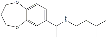 [1-(3,4-dihydro-2H-1,5-benzodioxepin-7-yl)ethyl](3-methylbutyl)amine Struktur