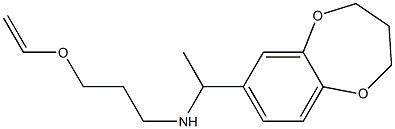 [1-(3,4-dihydro-2H-1,5-benzodioxepin-7-yl)ethyl][3-(ethenyloxy)propyl]amine Struktur