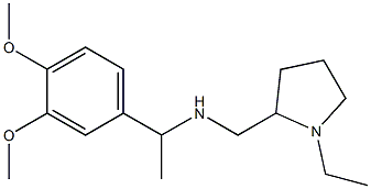 [1-(3,4-dimethoxyphenyl)ethyl][(1-ethylpyrrolidin-2-yl)methyl]amine Struktur