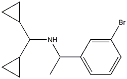 [1-(3-bromophenyl)ethyl](dicyclopropylmethyl)amine Struktur