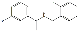 [1-(3-bromophenyl)ethyl][(2-fluorophenyl)methyl]amine Struktur