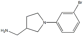 [1-(3-bromophenyl)pyrrolidin-3-yl]methylamine Struktur