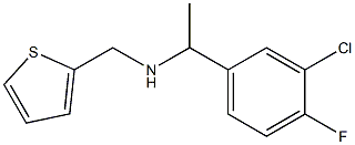 [1-(3-chloro-4-fluorophenyl)ethyl](thiophen-2-ylmethyl)amine Struktur