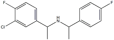 [1-(3-chloro-4-fluorophenyl)ethyl][1-(4-fluorophenyl)ethyl]amine Struktur