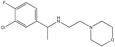 [1-(3-chloro-4-fluorophenyl)ethyl][2-(morpholin-4-yl)ethyl]amine Struktur