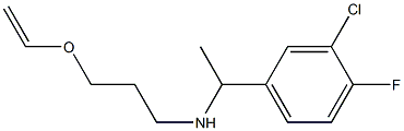 [1-(3-chloro-4-fluorophenyl)ethyl][3-(ethenyloxy)propyl]amine Struktur