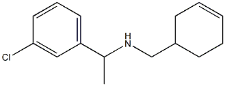 [1-(3-chlorophenyl)ethyl](cyclohex-3-en-1-ylmethyl)amine Struktur