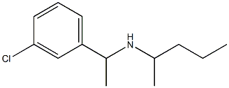 [1-(3-chlorophenyl)ethyl](pentan-2-yl)amine Struktur