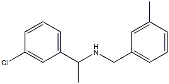 [1-(3-chlorophenyl)ethyl][(3-methylphenyl)methyl]amine Struktur