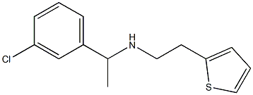 [1-(3-chlorophenyl)ethyl][2-(thiophen-2-yl)ethyl]amine Struktur