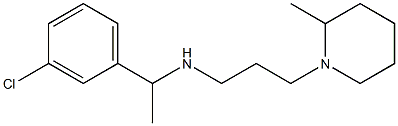 [1-(3-chlorophenyl)ethyl][3-(2-methylpiperidin-1-yl)propyl]amine Struktur