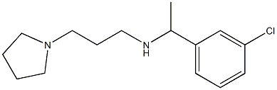 [1-(3-chlorophenyl)ethyl][3-(pyrrolidin-1-yl)propyl]amine Struktur