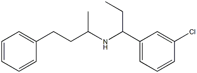 [1-(3-chlorophenyl)propyl](4-phenylbutan-2-yl)amine Struktur