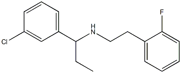 [1-(3-chlorophenyl)propyl][2-(2-fluorophenyl)ethyl]amine Struktur