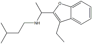 [1-(3-ethyl-1-benzofuran-2-yl)ethyl](3-methylbutyl)amine Struktur