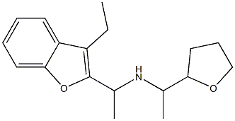 [1-(3-ethyl-1-benzofuran-2-yl)ethyl][1-(oxolan-2-yl)ethyl]amine Struktur