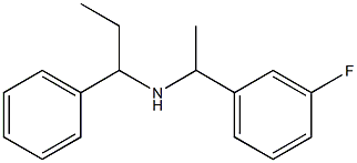 [1-(3-fluorophenyl)ethyl](1-phenylpropyl)amine Struktur