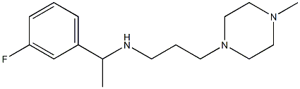 [1-(3-fluorophenyl)ethyl][3-(4-methylpiperazin-1-yl)propyl]amine Struktur