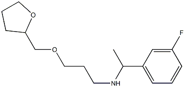 [1-(3-fluorophenyl)ethyl][3-(oxolan-2-ylmethoxy)propyl]amine Struktur