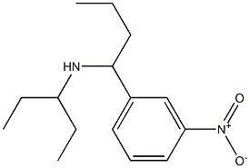 [1-(3-nitrophenyl)butyl](pentan-3-yl)amine Struktur