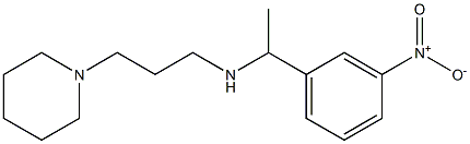 [1-(3-nitrophenyl)ethyl][3-(piperidin-1-yl)propyl]amine Struktur