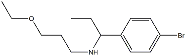 [1-(4-bromophenyl)propyl](3-ethoxypropyl)amine Struktur