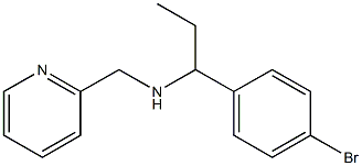 [1-(4-bromophenyl)propyl](pyridin-2-ylmethyl)amine Struktur