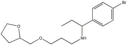 [1-(4-bromophenyl)propyl][3-(oxolan-2-ylmethoxy)propyl]amine Struktur