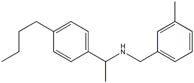 [1-(4-butylphenyl)ethyl][(3-methylphenyl)methyl]amine Struktur