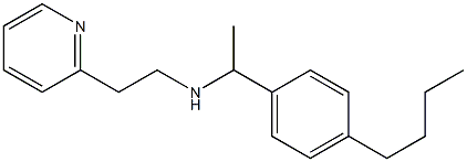 [1-(4-butylphenyl)ethyl][2-(pyridin-2-yl)ethyl]amine Struktur