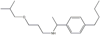 [1-(4-butylphenyl)ethyl][3-(2-methylpropoxy)propyl]amine Struktur