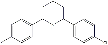 [1-(4-chlorophenyl)butyl][(4-methylphenyl)methyl]amine Struktur