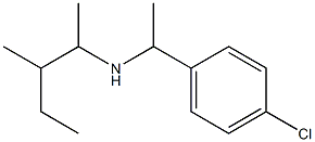 [1-(4-chlorophenyl)ethyl](3-methylpentan-2-yl)amine Struktur