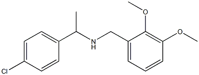 [1-(4-chlorophenyl)ethyl][(2,3-dimethoxyphenyl)methyl]amine Struktur