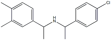 [1-(4-chlorophenyl)ethyl][1-(3,4-dimethylphenyl)ethyl]amine Struktur