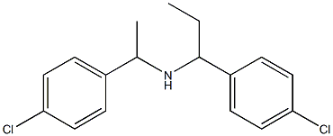 [1-(4-chlorophenyl)ethyl][1-(4-chlorophenyl)propyl]amine Struktur