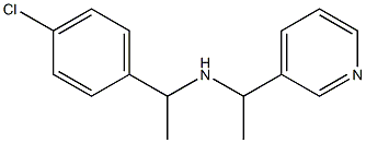 [1-(4-chlorophenyl)ethyl][1-(pyridin-3-yl)ethyl]amine Struktur